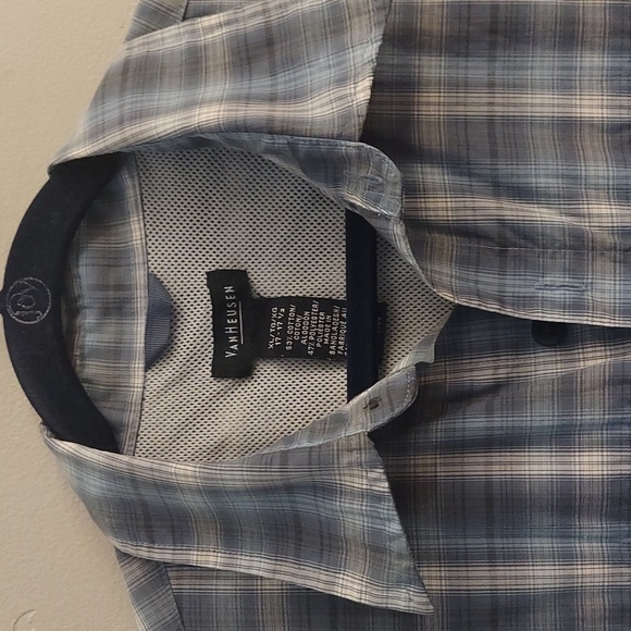 VAN HEUSEN Plaid Button Down Long Sleeve Collared Vented Shirt - Picture 3 of 14